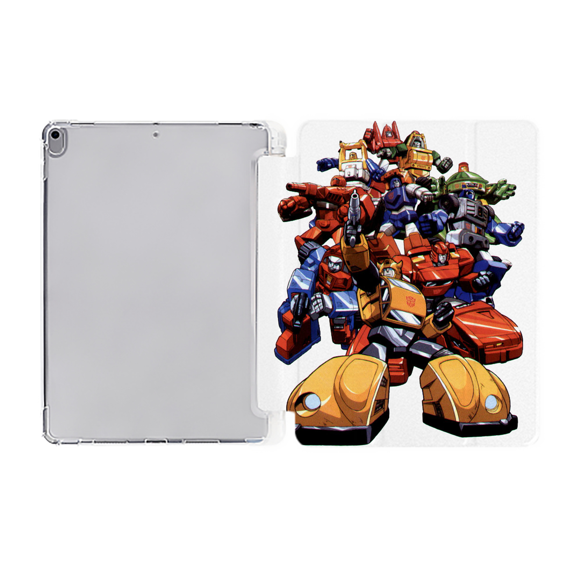 （画像用）  IPad ケース ペン収納付き 三つ折りスタンド PUレザー×シリコン 対応機種9.5/10.5/10.9インチ